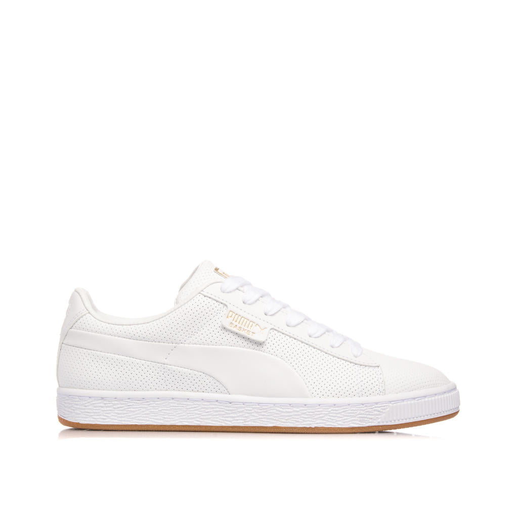 Puma basket classic outlet gum - white