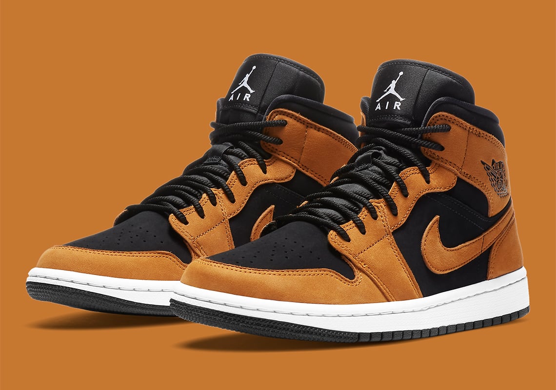 Jordan 1 mid wheat on sale